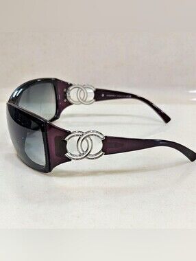 Authentic Vintage Chanel 6020 C.914/8G 120 Shield Sunglasses